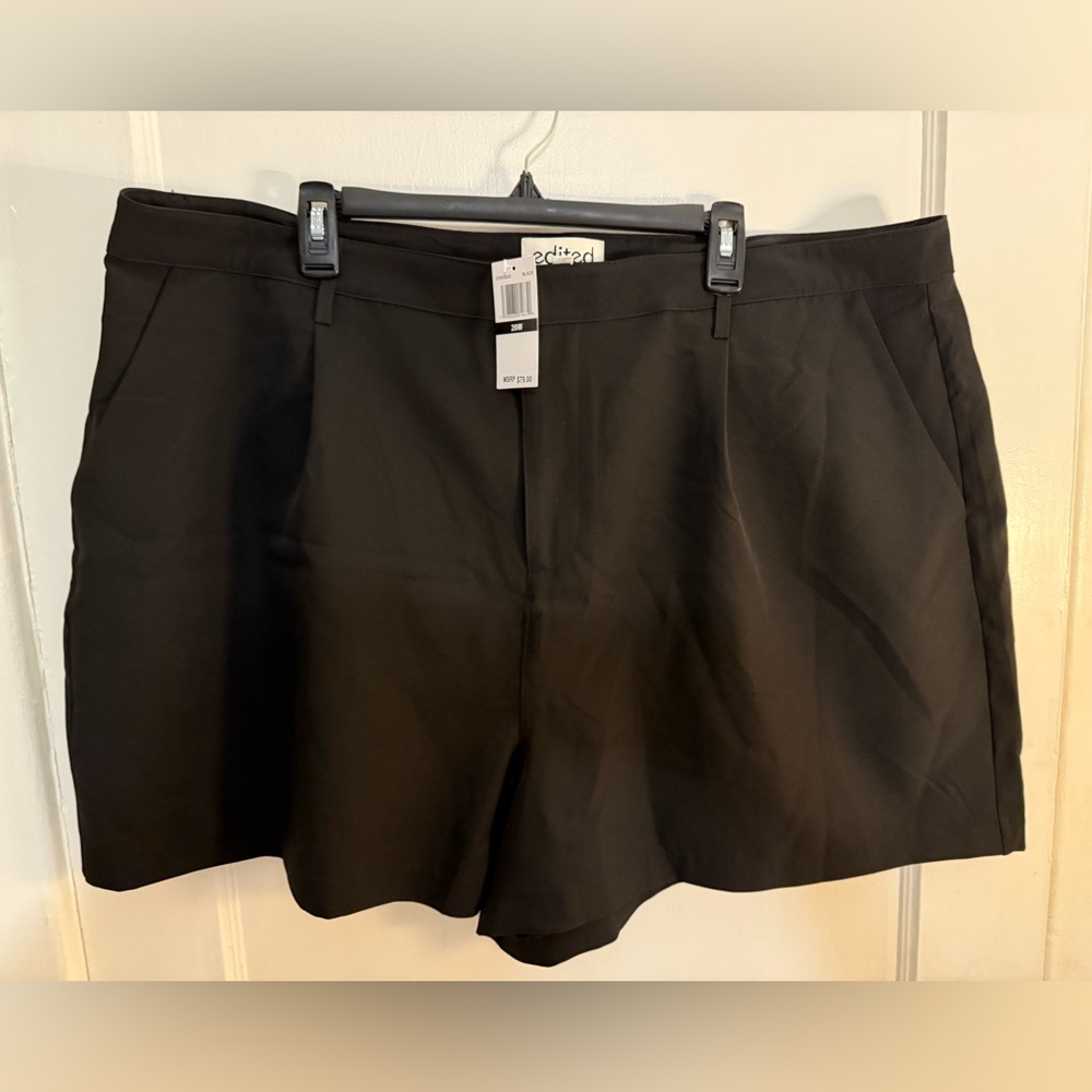 NEW Edited by Remi Black Tailored Shorts